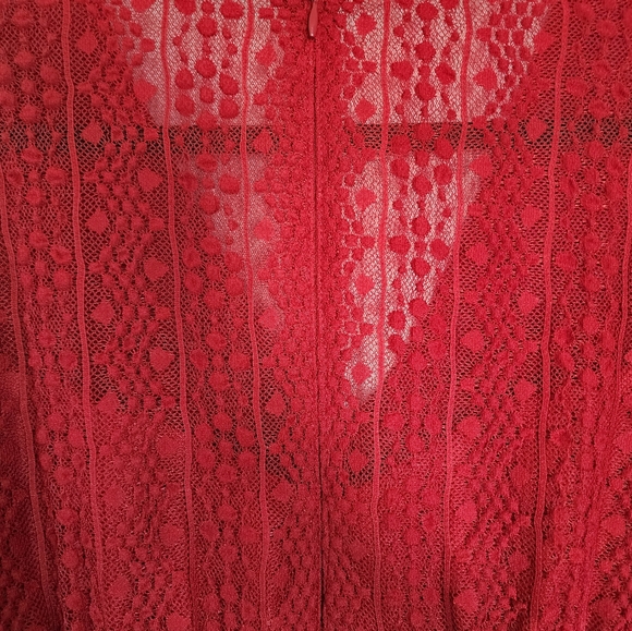 London Time rust lace dress - Picture 7 of 9